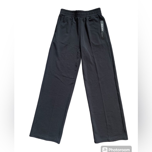 New Mix Pants - NWT New Mix Charcoal gray pull on dress pants. Size S/M.